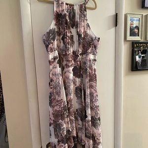 Torrid floral hi-low hem midi dress